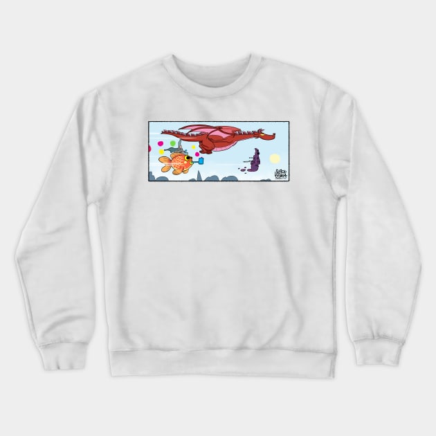 Take Flight Crewneck Sweatshirt by Slack Wyrm